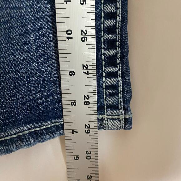 Buckle Black Men’s Straight Leg Jeans Waist 36R Inseam 28 Early Y2K Distressed - Picture 10 of 11